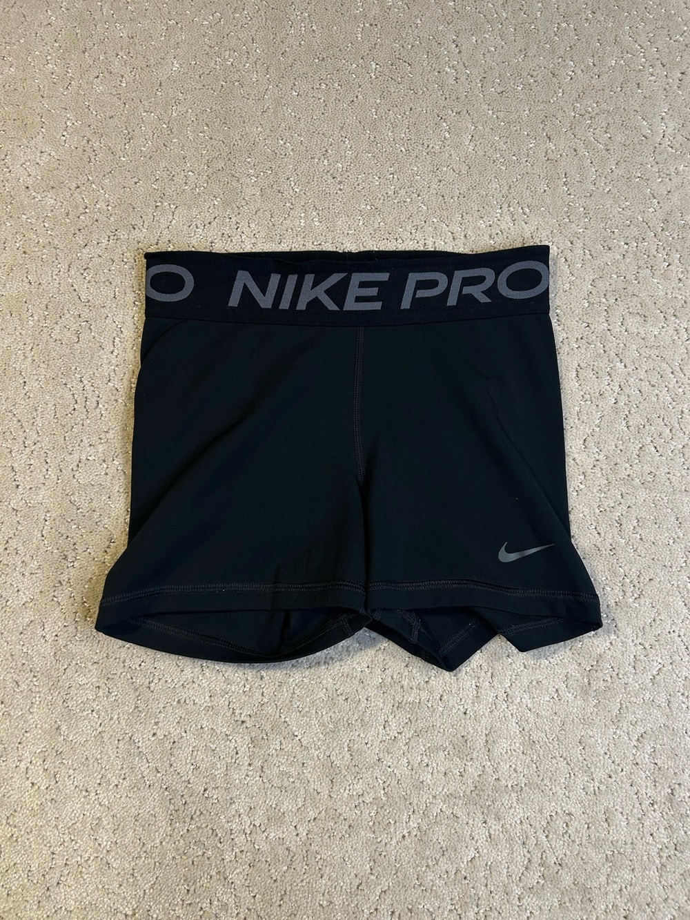 Nike Pro Dri-FIT Women's Black Compression Shorts Sz XS Gym & Training Pull-On